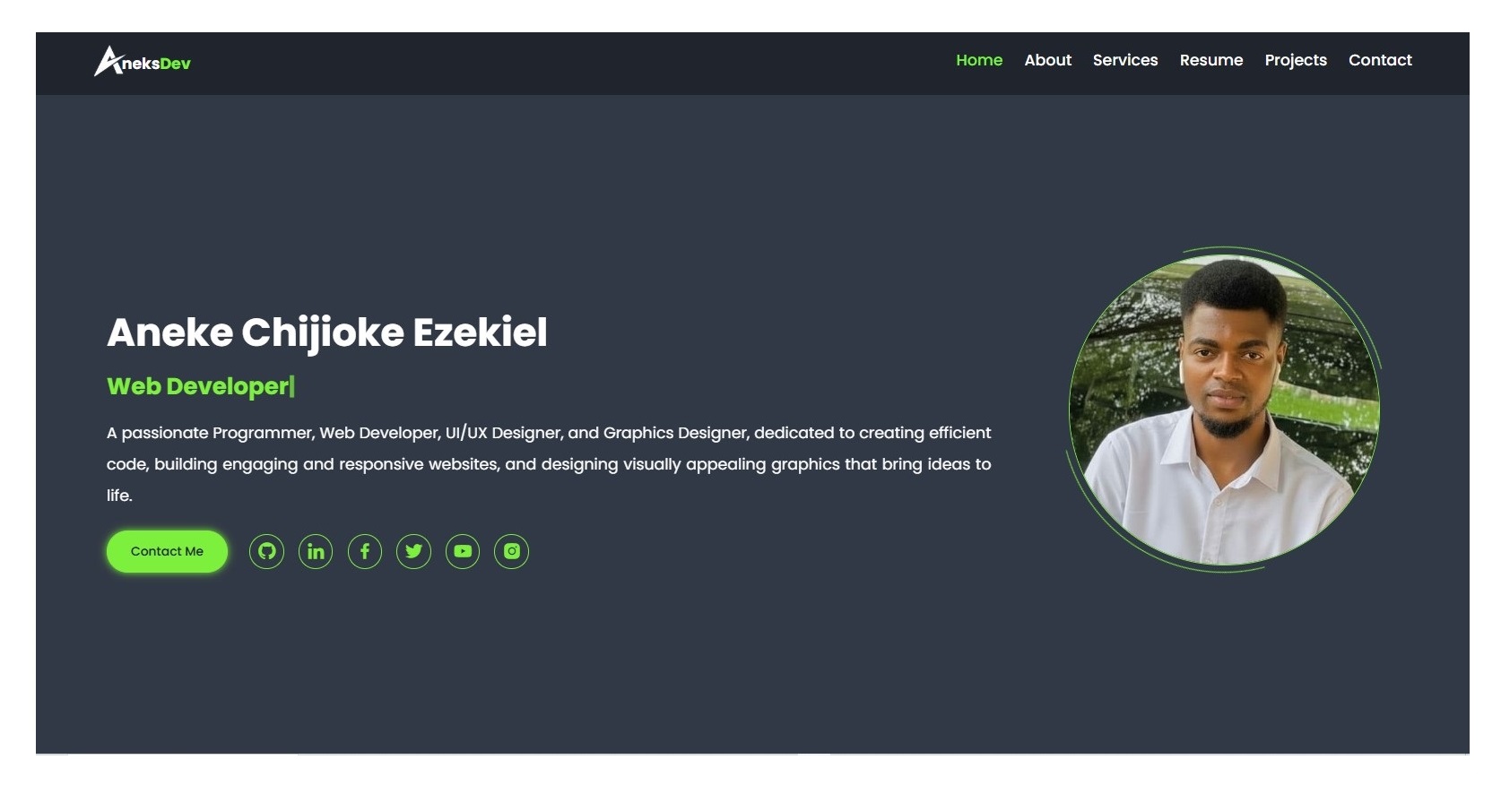 Image of Portfolio Website
